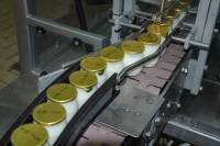 Fabrication des yaourts - Yaourts dans chaîne de traitement